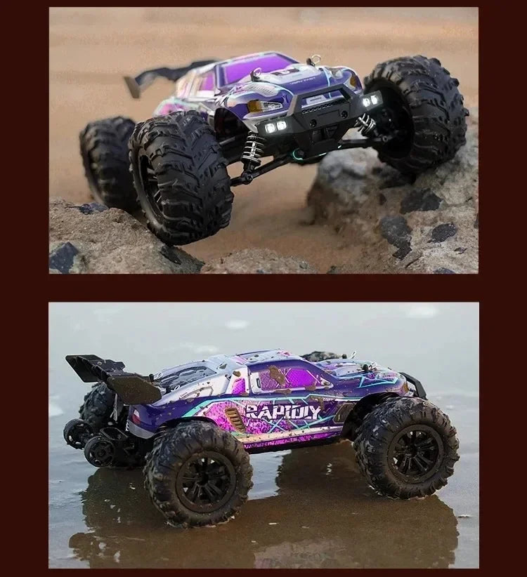 Voiture RC Brushless 4WD 1:16 – Haute Vitesse 70 km/h, Télécommande Longue Portée, Modèle Racing Tout-Terrain | SCY 16101/16102/16103 PRO