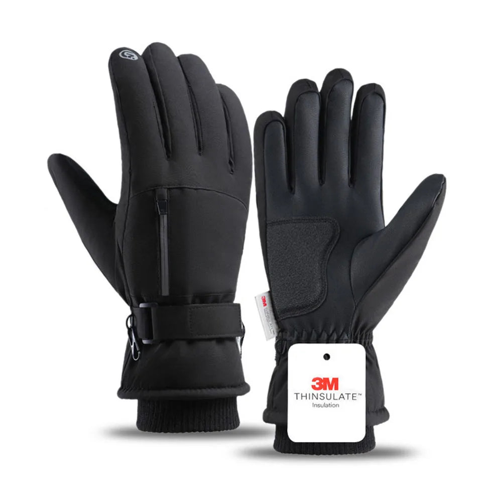 Gants d’Hiver -40°C Imperméables & Antifroid | Tactile, Antidérapants, Cyclisme & Ski | Doublure Chaude Coupe-Vent