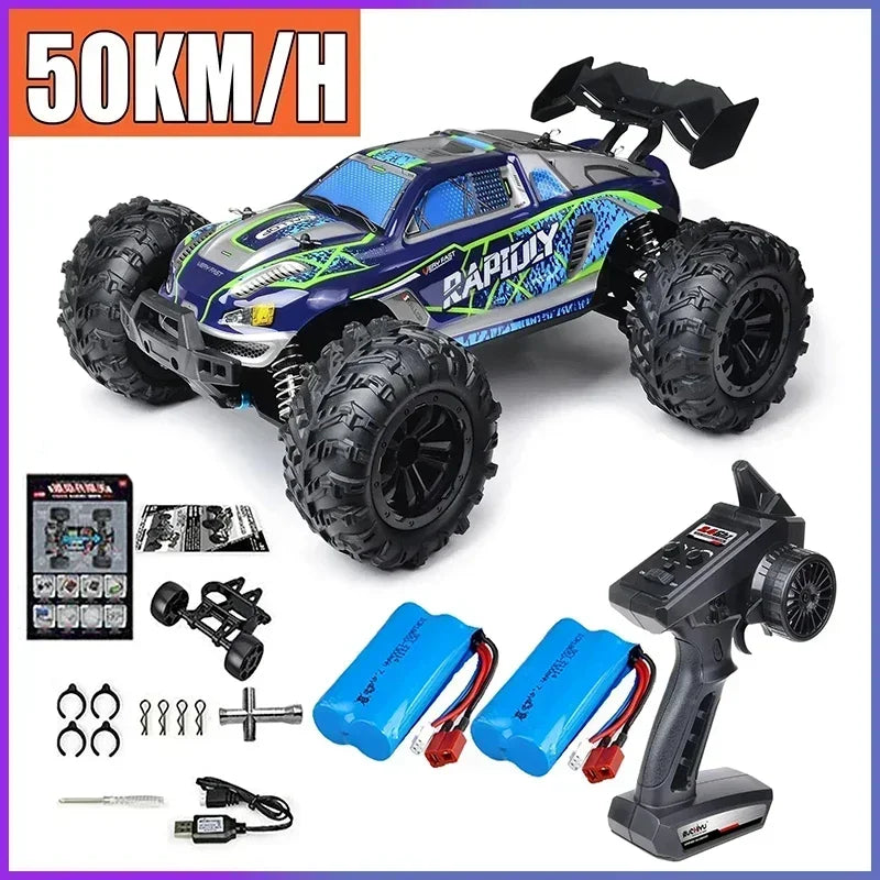 Voiture RC Brushless 4WD 1:16 – Haute Vitesse 70 km/h, Télécommande Longue Portée, Modèle Racing Tout-Terrain | SCY 16101/16102/16103 PRO