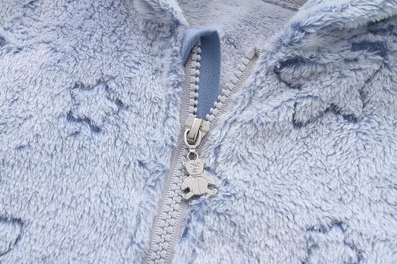 Combinaison Hiver Bébé – Pilote Chaud en Flanelle pour Garçon & Fille (0–12 Mois)