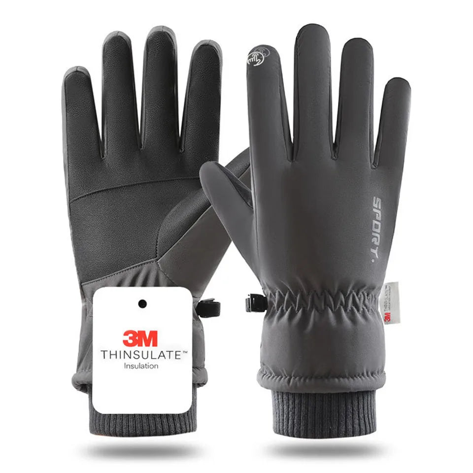 Gants d’Hiver -40°C Imperméables & Antifroid | Tactile, Antidérapants, Cyclisme & Ski | Doublure Chaude Coupe-Vent