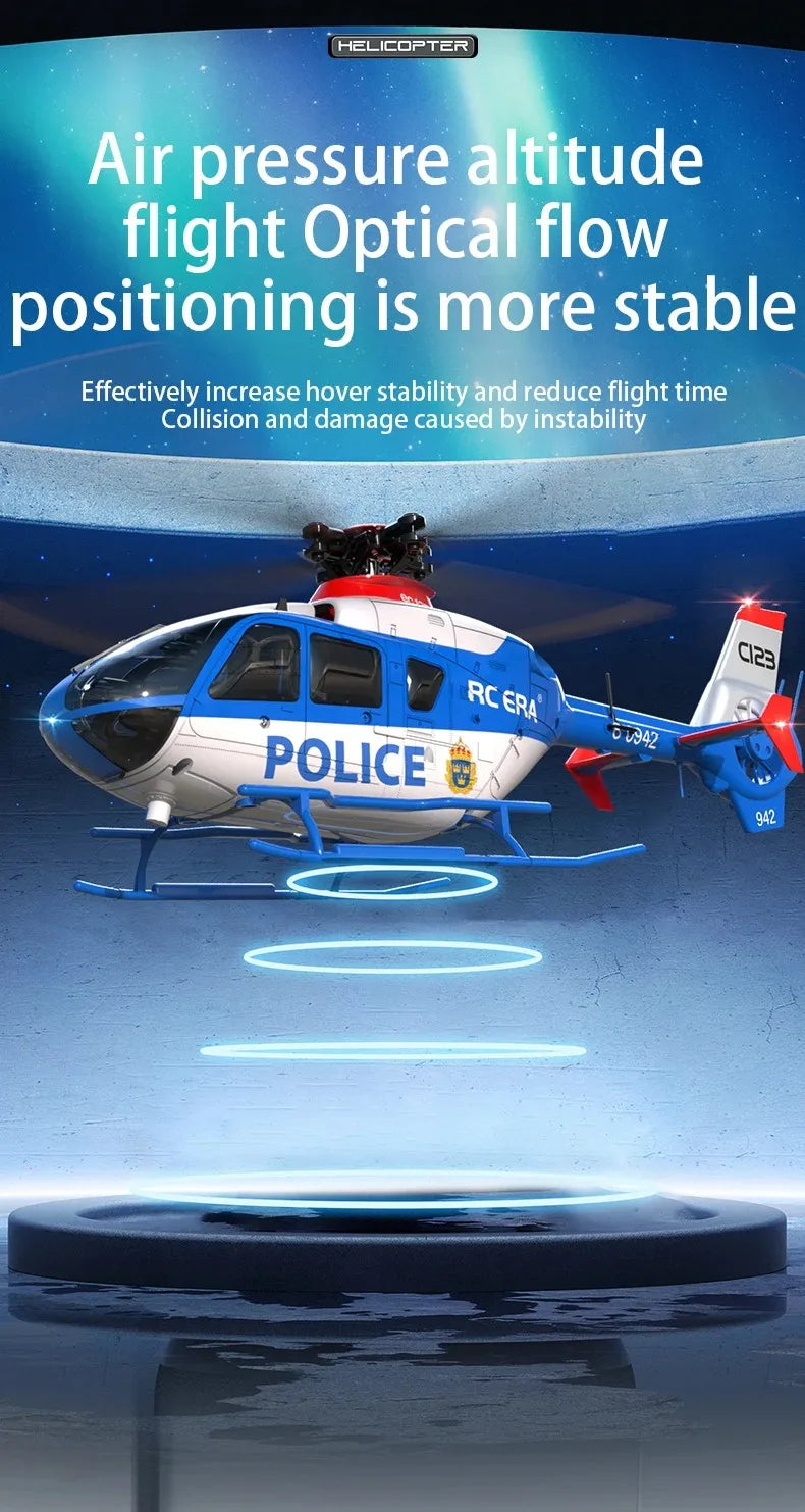 Hélicoptère RC Professionnel – Avion Télécommandé Rechargeable | Vol Stable, Décollage 1-Clic, Jouet Enfant & Adulte RC C123/C189