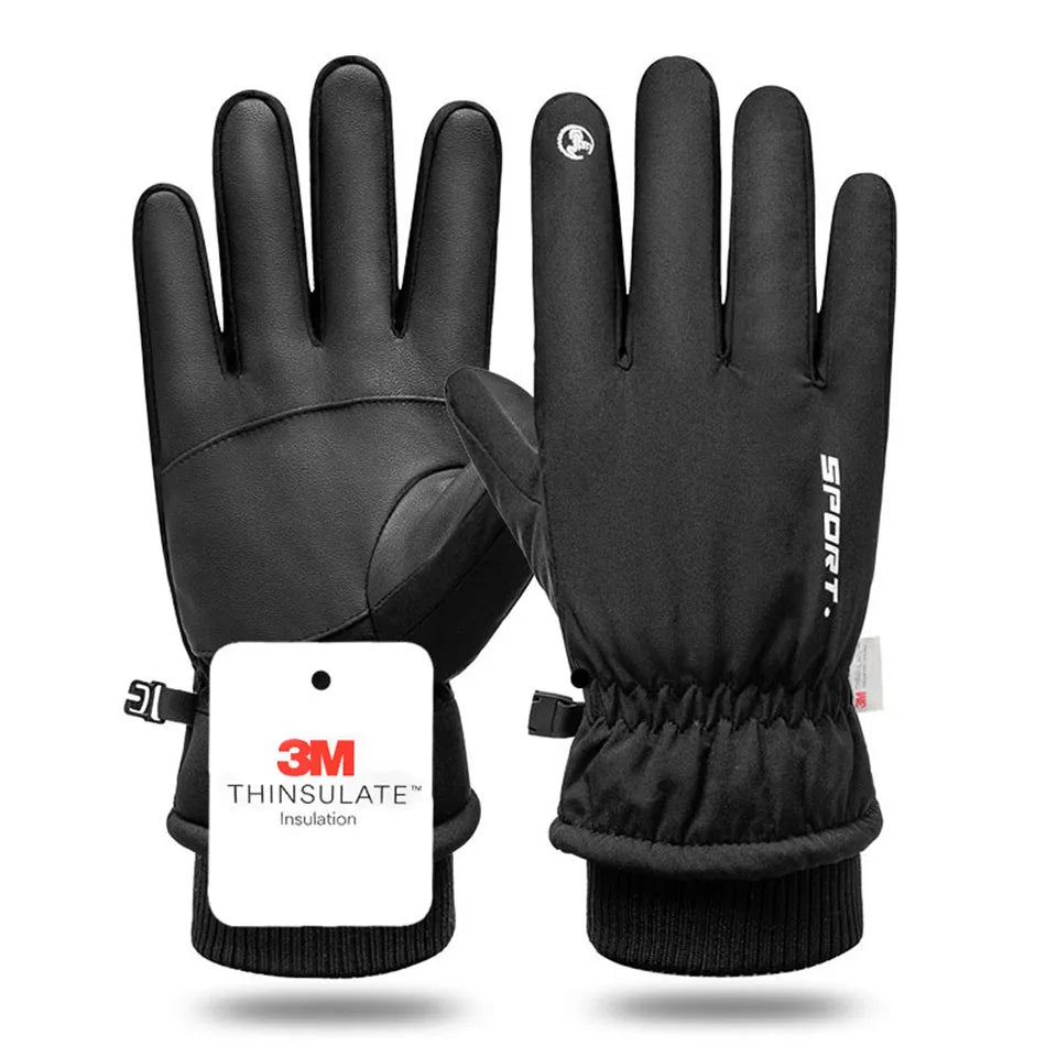 Gants d’Hiver -40°C Imperméables & Antifroid | Tactile, Antidérapants, Cyclisme & Ski | Doublure Chaude Coupe-Vent