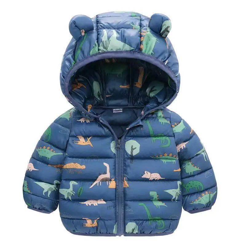 Manteau Hiver Enfant à Capuche – Doudoune Coton Chaude Motifs Cartoon | Bébé & Tout-Petits 0-5 Ans