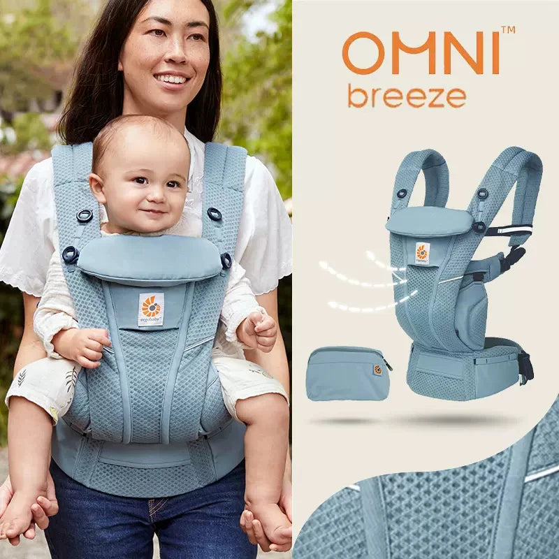 Porte-Bébé Ergonomique Respirable 4 Positions – Soutien Lombaire, Confort Bébé & Parent (3,5–20 kg)