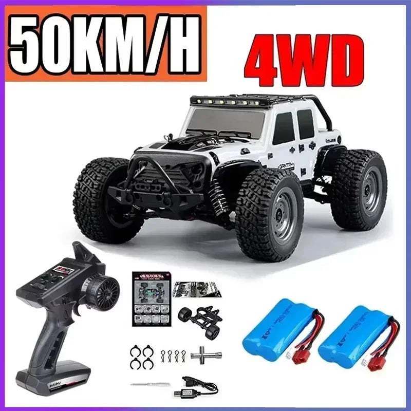 Voiture RC Brushless 4WD 1:16 – Haute Vitesse 70 km/h, Télécommande Longue Portée, Modèle Racing Tout-Terrain | SCY 16101/16102/16103 PRO