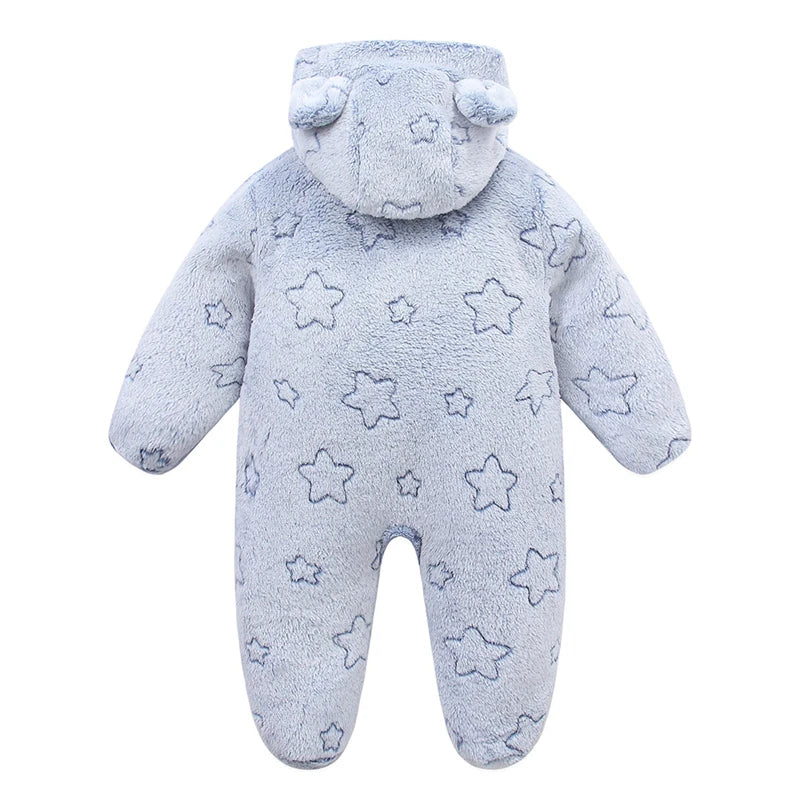Combinaison Hiver Bébé – Pilote Chaud en Flanelle pour Garçon & Fille (0–12 Mois)