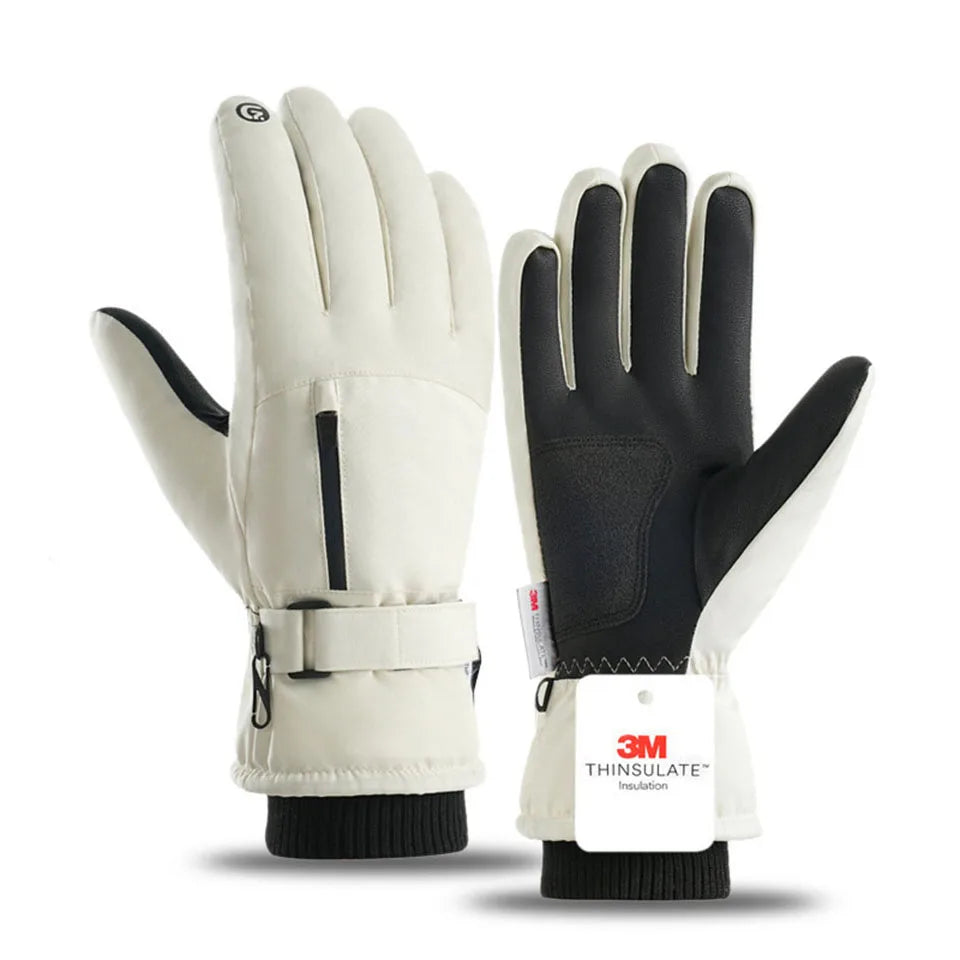 Gants d’Hiver -40°C Imperméables & Antifroid | Tactile, Antidérapants, Cyclisme & Ski | Doublure Chaude Coupe-Vent