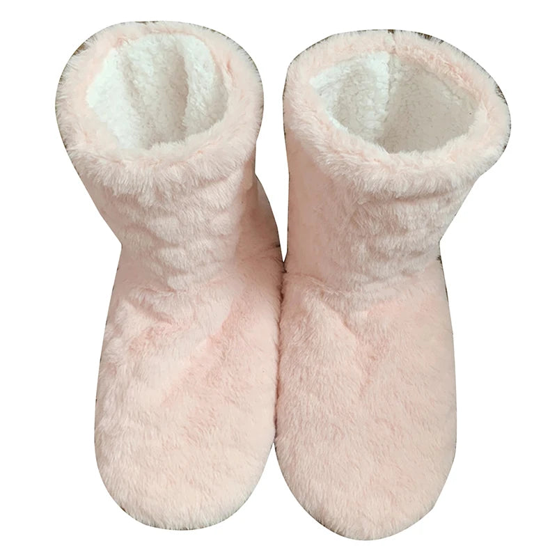 Chaussons Hiver Tube Haut Ultra Chauds | Antidérapants & Doux Intérieur Peluche | Pantoufles Maison Unisex