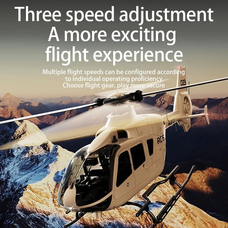 Hélicoptère RC Professionnel – Avion Télécommandé Rechargeable | Vol Stable, Décollage 1-Clic, Jouet Enfant & Adulte RC C123/C189