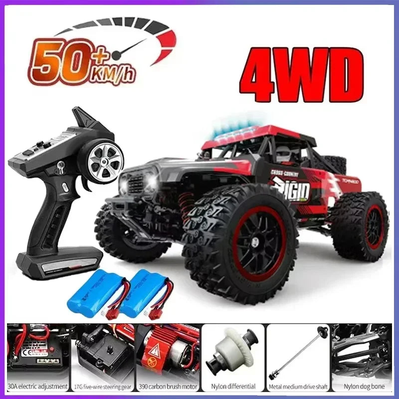 Voiture RC Brushless 4WD 1:16 – Haute Vitesse 70 km/h, Télécommande Longue Portée, Modèle Racing Tout-Terrain | SCY 16101/16102/16103 PRO