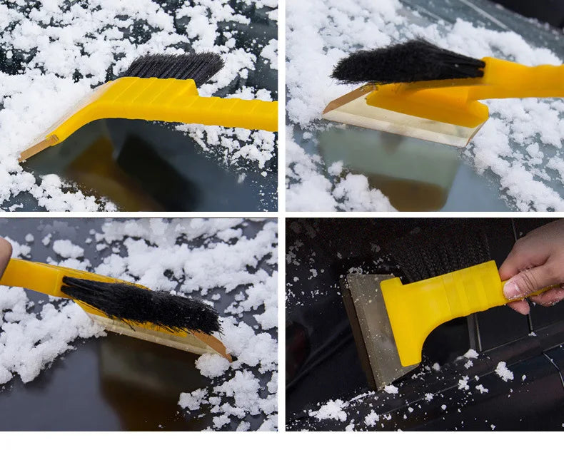 Outil Hiver 2-en-1 pour Voiture – Pelle à Neige + Brosse Antigivre | Compact, Flexible & Sécuritaire