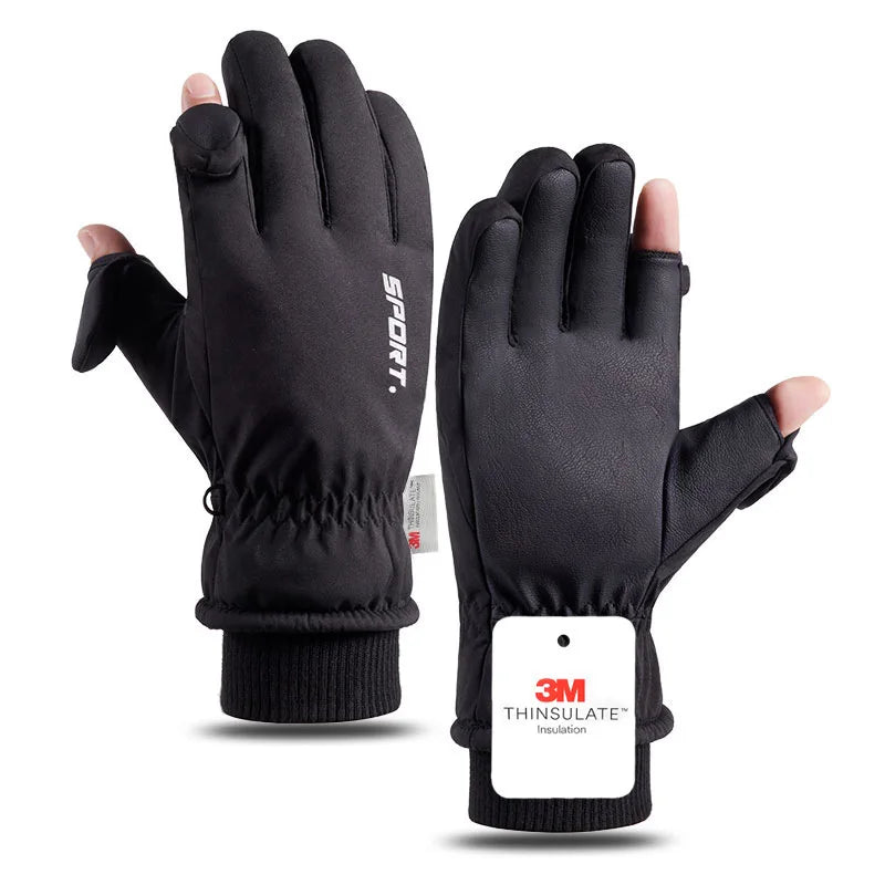 Gants d’Hiver -40°C Imperméables & Antifroid | Tactile, Antidérapants, Cyclisme & Ski | Doublure Chaude Coupe-Vent