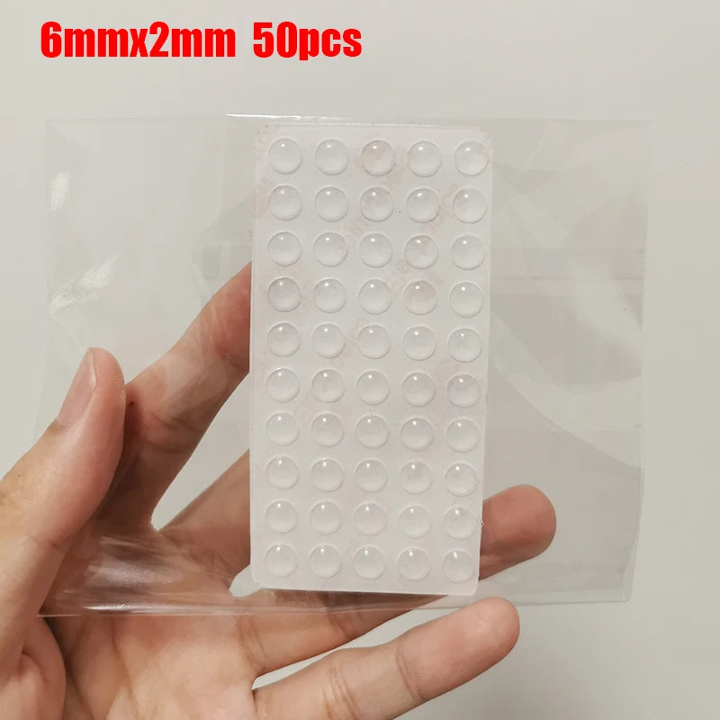 Pastilles Antidérapantes Transparente – Patins en Silicone Auto-Adhésifs pour Meubles, Portes & Tiroirs | Anti-Choc et Anti-Bruit