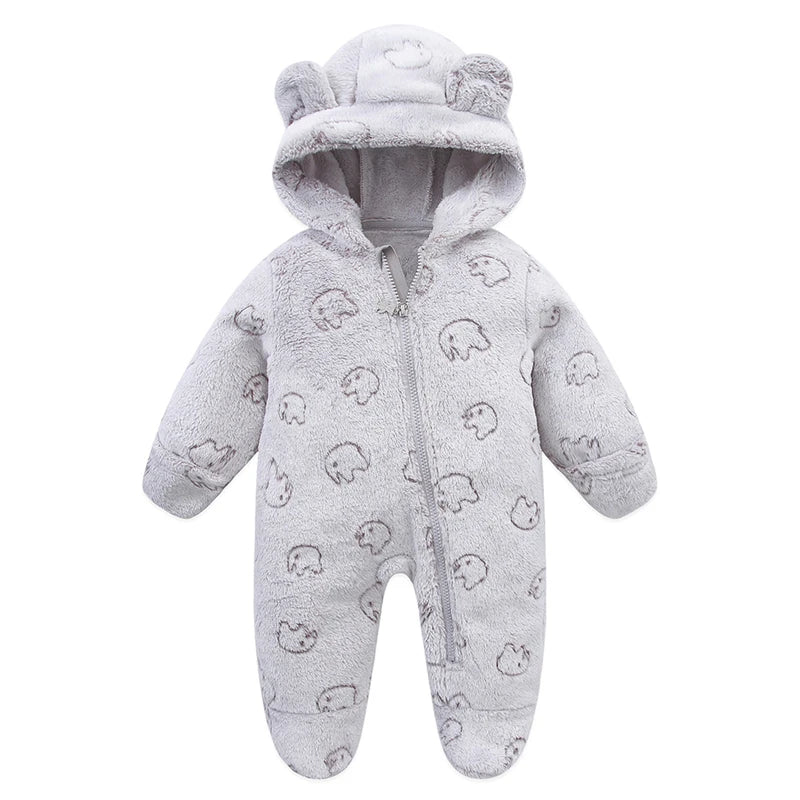Combinaison Hiver Bébé – Pilote Chaud en Flanelle pour Garçon & Fille (0–12 Mois)