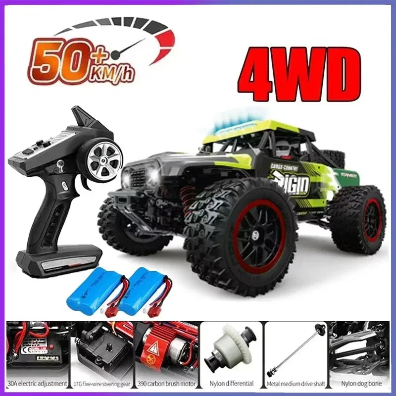 Voiture RC Brushless 4WD 1:16 – Haute Vitesse 70 km/h, Télécommande Longue Portée, Modèle Racing Tout-Terrain | SCY 16101/16102/16103 PRO