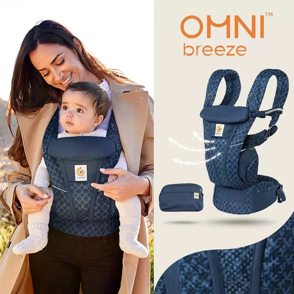 Porte-Bébé Ergonomique Respirable 4 Positions – Soutien Lombaire, Confort Bébé & Parent (3,5–20 kg)