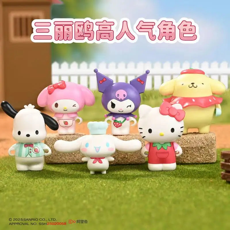 Sanrio Strawberry Town – Mini Blocs de Construction Hello Kitty, Kuromi, My Melody | Figurines Kawaii DIY pour Filles