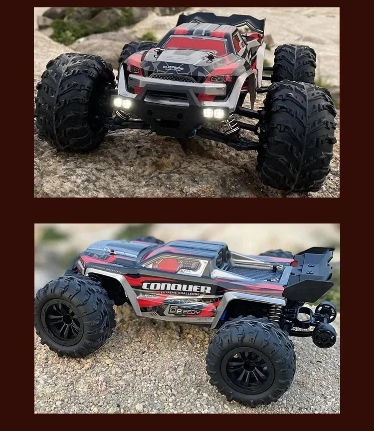 Voiture RC Brushless 4WD 1:16 – Haute Vitesse 70 km/h, Télécommande Longue Portée, Modèle Racing Tout-Terrain | SCY 16101/16102/16103 PRO