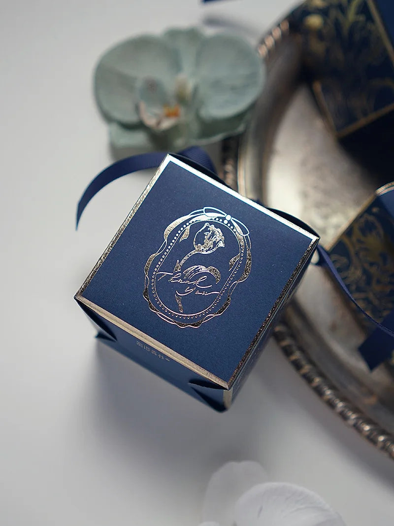 Boîtes cadeau luxe pour mariage – Coffrets champagne & or – Emballage élégant pour bonbons, bijoux ou souvenirs – Lot de 50 pièces