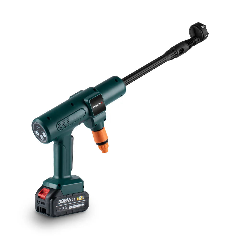 Nettoyeur Haute Pression 3500W 200Bar – Pulvérisateur Électrique Brushless 6-en-1 | Pistolet de Lavage Voiture & Jardin Compatible Makita 18V