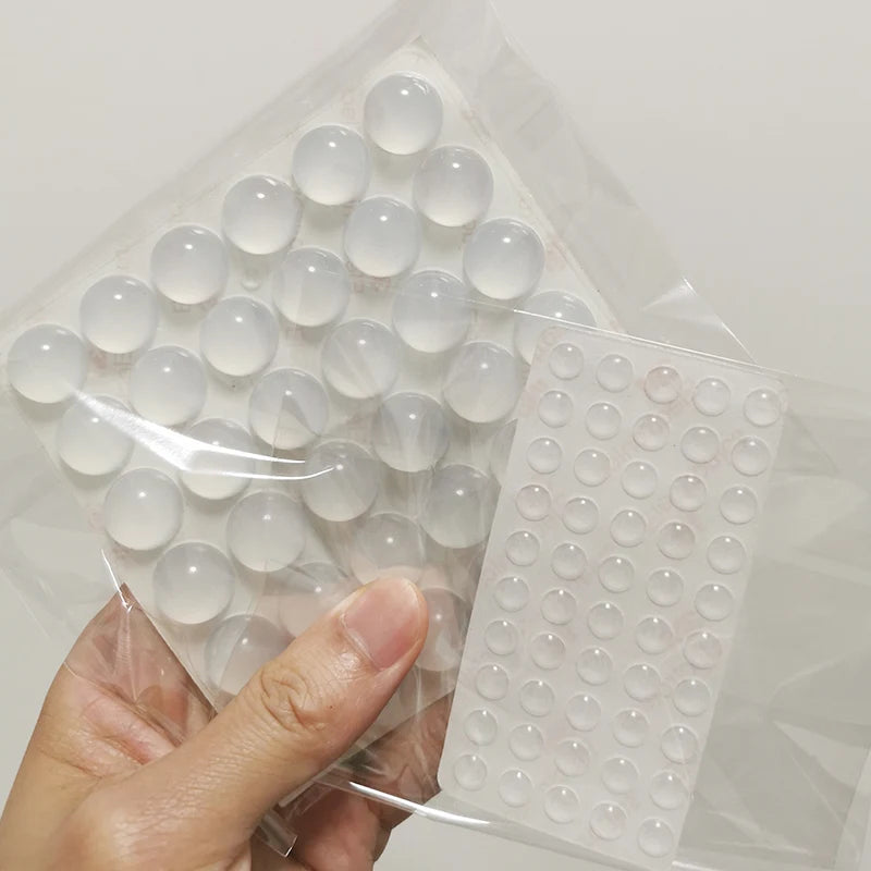 Pastilles Antidérapantes Transparente – Patins en Silicone Auto-Adhésifs pour Meubles, Portes & Tiroirs | Anti-Choc et Anti-Bruit
