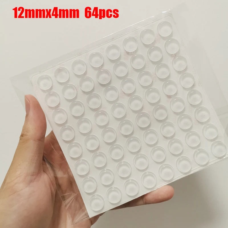 Pastilles Antidérapantes Transparente – Patins en Silicone Auto-Adhésifs pour Meubles, Portes & Tiroirs | Anti-Choc et Anti-Bruit