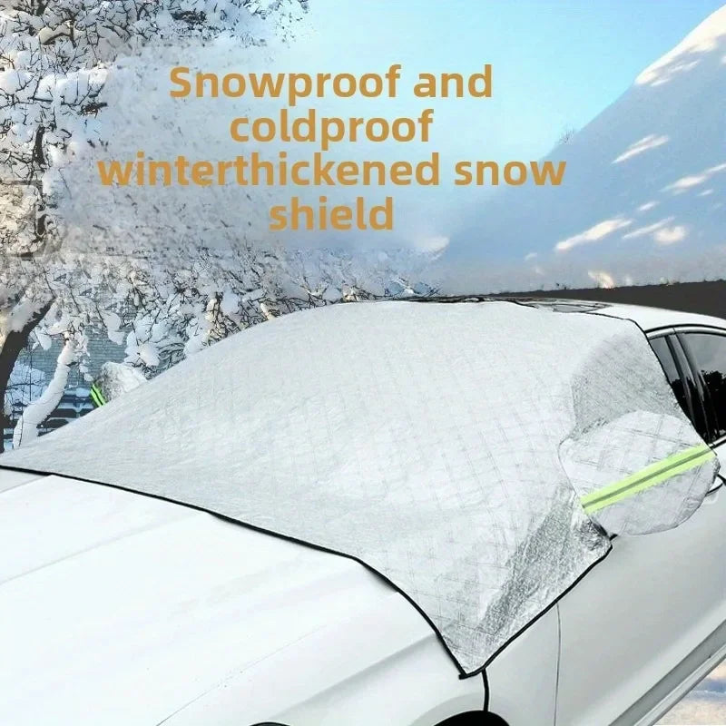 Pare-neige d'hiver pour pare-brise de voiture, protection solaire, antigel, anti-givre, housse de pare-brise avant
