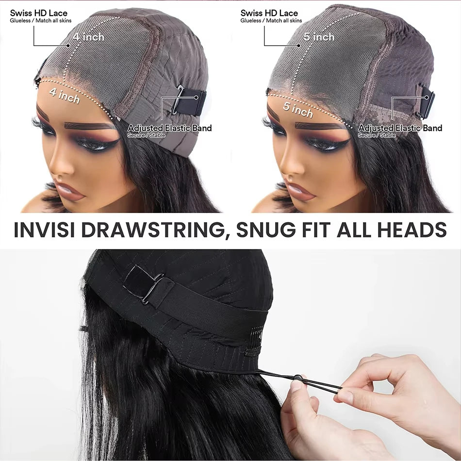 Perruque Glueless HD Closure 4x4/5x5 Cheveux Remy - Perruque Glueless HD Closure - BDM Beauty & Fashion Intl.