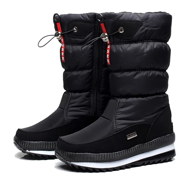 Bottes Neige Femme Hiver 2025 – Imperméables, Antidérapantes, Intérieur Fourrure Chaude | Snow Boots Warm & Waterproof - BDM Beauty & Fashion Intl.