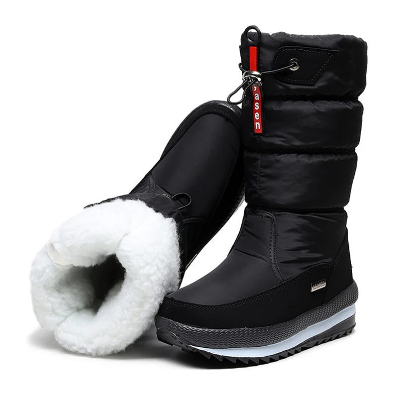 Bottes Neige Femme Hiver 2025 – Imperméables, Antidérapantes, Intérieur Fourrure Chaude | Snow Boots Warm & Waterproof - BDM Beauty & Fashion Intl.