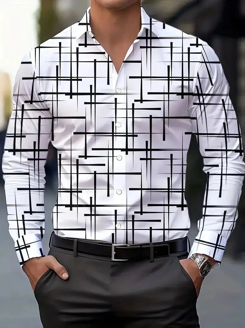 Chemise Homme Manches Longues Soie & Bambou – Casual Élégante - Chemise Homme - BDM Beauty & Fashion Intl.