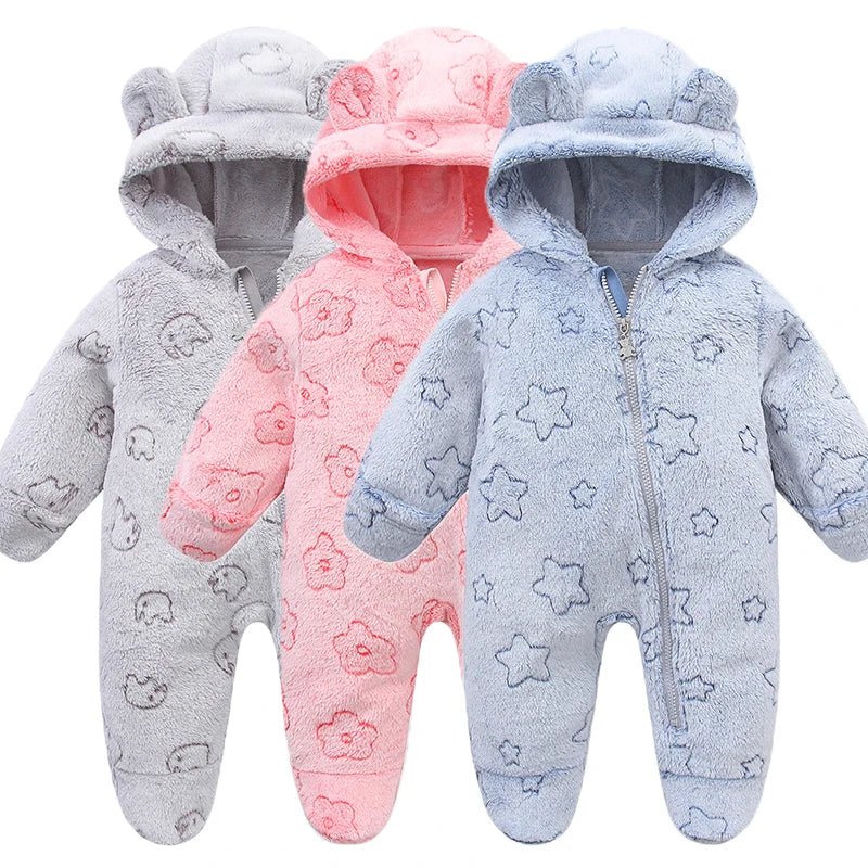 Combinaison Hiver Bébé – Pilote Chaud en Flanelle pour Garçon & Fille (0–12 Mois) - Combinaison bébé / Pilote hiver - BDM Beauty & Fashion Intl.