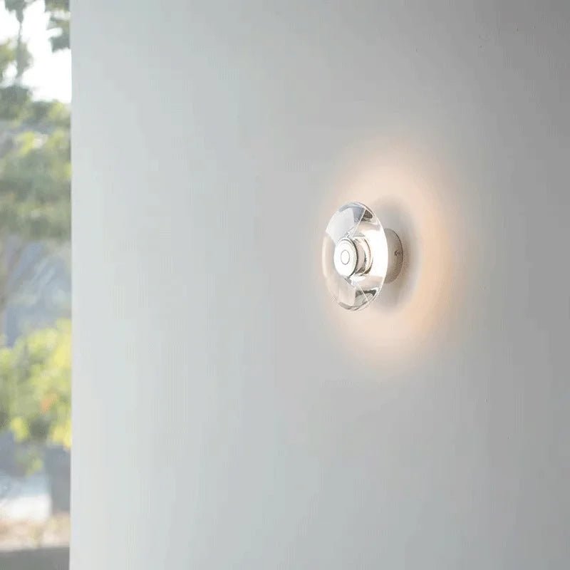 Lampe Murale Cristal – Applique LED Ronde Minimaliste - Lampe murale - BDM Beauty & Fashion Intl.