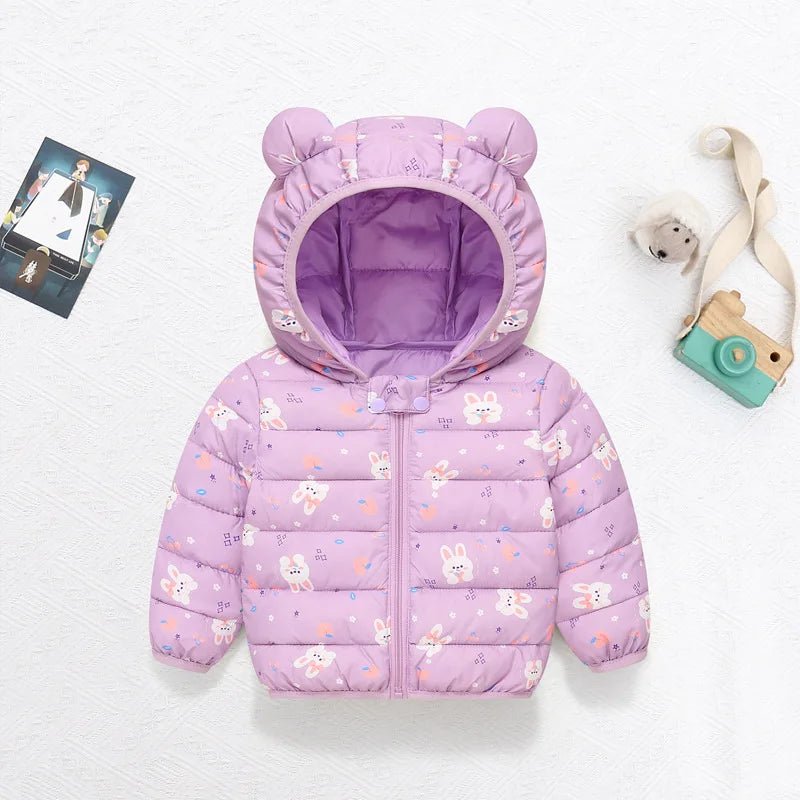 Manteau Hiver Enfant à Capuche – Doudoune Coton Chaude Motifs Cartoon | Bébé & Tout - Petits 0 - 5 Ans - Doudoune chaude pour enfant / Kids Winter Cotton Hooded Coat - BDM Beauty & Fashion Intl.