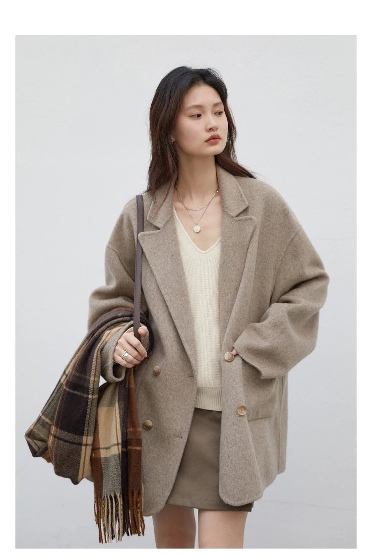 Manteau Hiver Femme – Laine Coupe Ample Élégant - Manteau Femme - BDM Beauty & Fashion Intl.