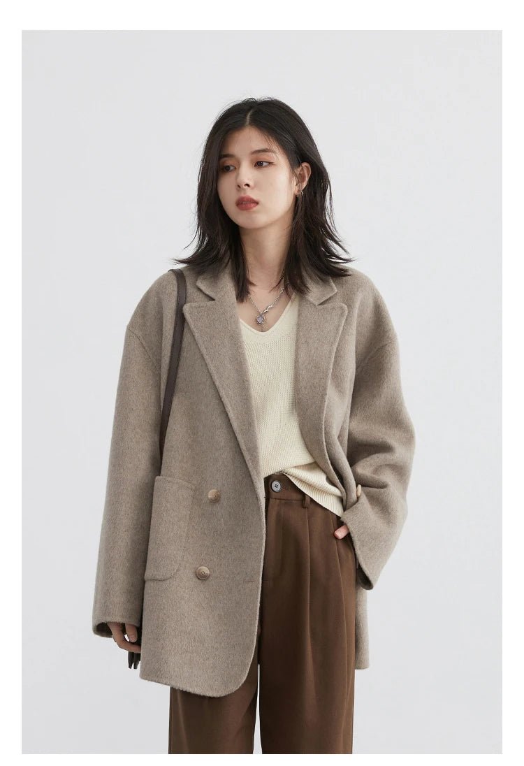 Manteau Hiver Femme – Laine Coupe Ample Élégant - Manteau Femme - BDM Beauty & Fashion Intl.