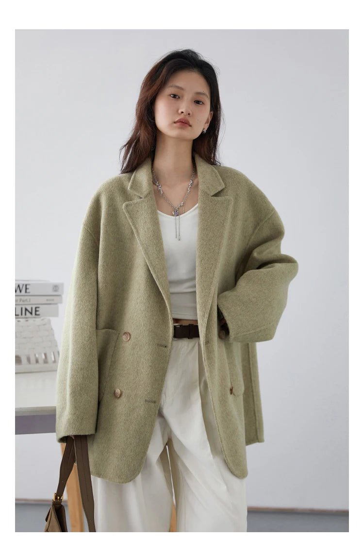 Manteau Hiver Femme – Laine Coupe Ample Élégant - Manteau Femme - BDM Beauty & Fashion Intl.