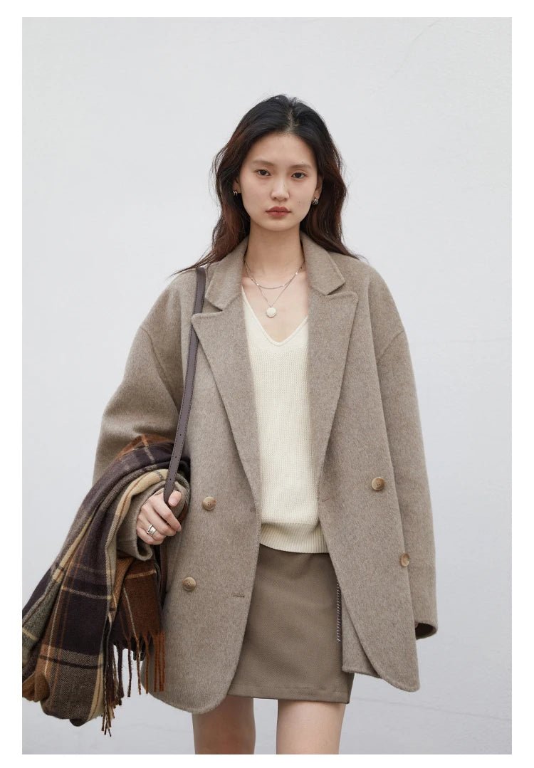 Manteau Hiver Femme – Laine Coupe Ample Élégant - Manteau Femme - BDM Beauty & Fashion Intl.