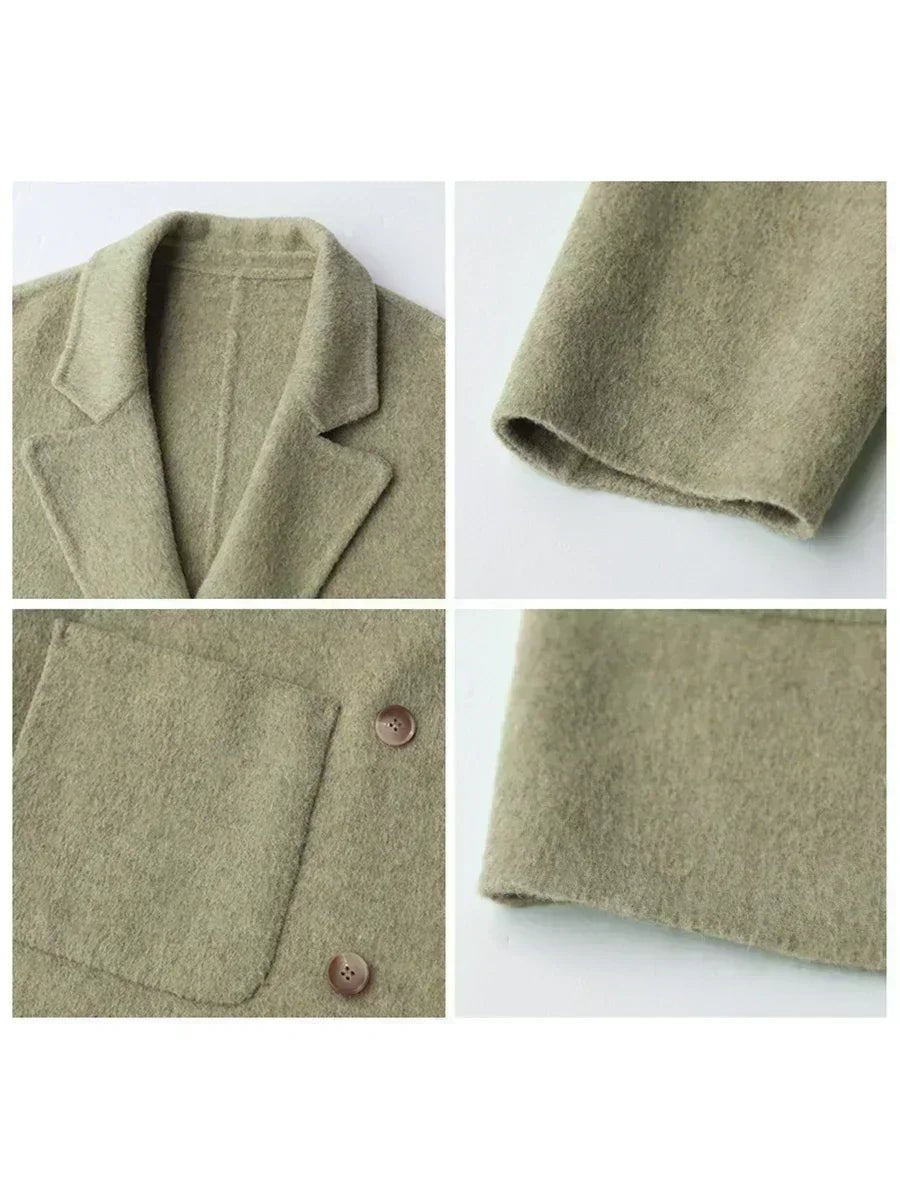 Manteau Hiver Femme – Laine Coupe Ample Élégant - Manteau Femme - BDM Beauty & Fashion Intl.