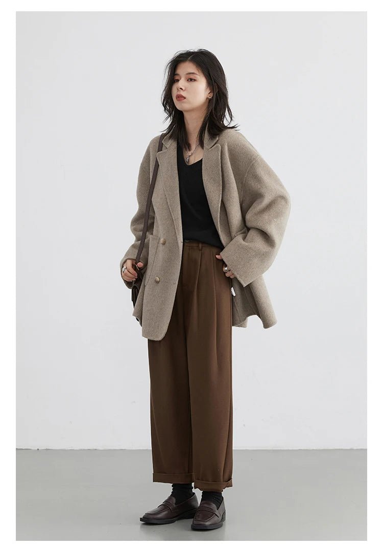 Manteau Hiver Femme – Laine Coupe Ample Élégant - Manteau Femme - BDM Beauty & Fashion Intl.