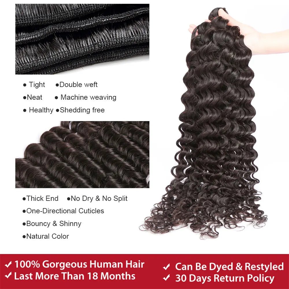 Mèches Cheveux Deep Wave Birmans Water Wave Premium - Extensions Cheveux - BDM Beauty & Fashion Intl.