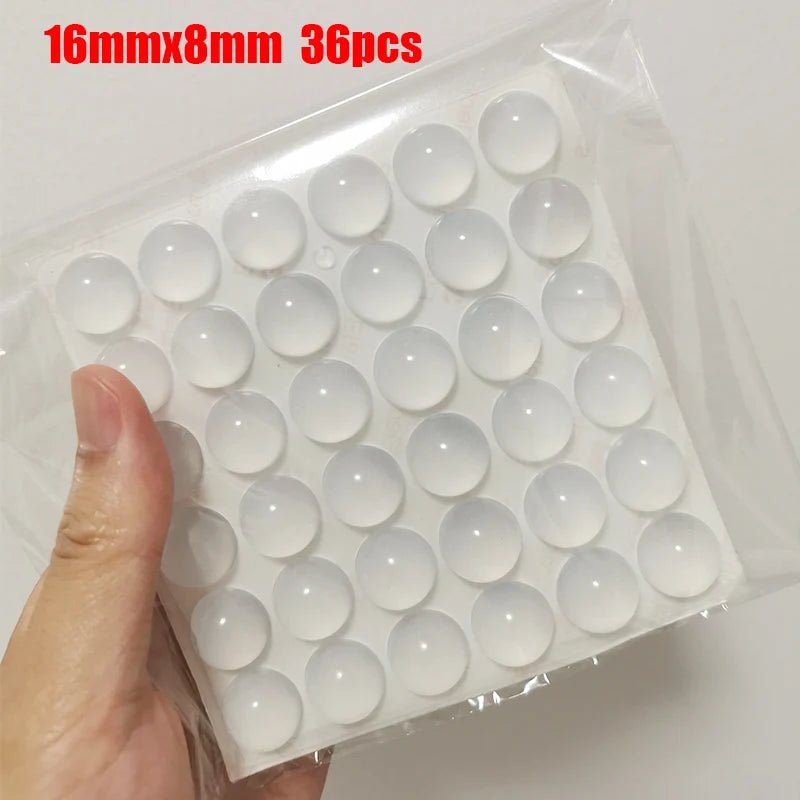 Pastilles Antidérapantes Transparente – Patins en Silicone Auto - Adhésifs pour Meubles, Portes & Tiroirs | Anti - Choc et Anti - Bruit - Protection Meubles - BDM Beauty & Fashion Intl.