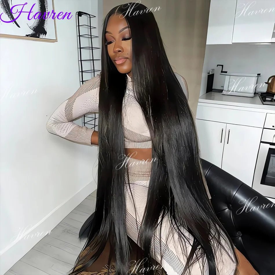 Perruque Bone Straight HD Lace Frontal 13x6 / 13x4 – Cheveux Humains Brésiliens Remy, Pre - Plucked, Swiss Lace Transparente, Longue 30–40" - Perruque HD Lace Frontal - BDM Beauty & Fashion Intl.