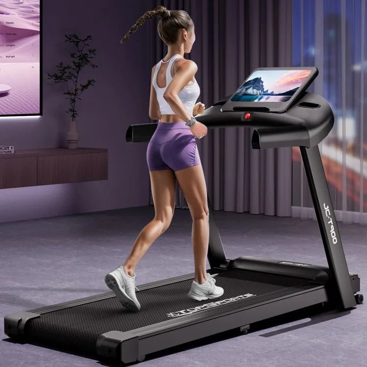 Tapis de Course Pliable 2.0HP – LED, Ultra Silencieux, Compact, Gym Maison, Programmes de Cardio & Shock - Absorbing | XMWL JC - 900T - Tapis de course / Treadmill - BDM Beauty & Fashion Intl.