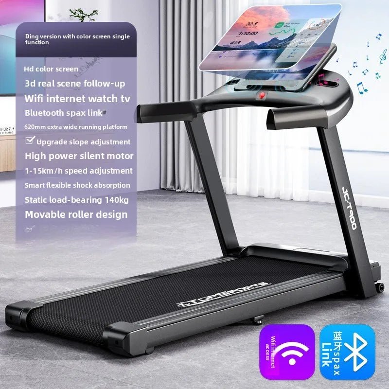 Tapis de Course Pliable 2.0HP – LED, Ultra Silencieux, Compact, Gym Maison, Programmes de Cardio & Shock - Absorbing | XMWL JC - 900T - Tapis de course / Treadmill - BDM Beauty & Fashion Intl.