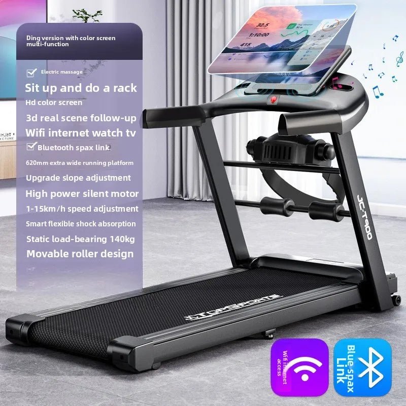 Tapis de Course Pliable 2.0HP – LED, Ultra Silencieux, Compact, Gym Maison, Programmes de Cardio & Shock - Absorbing | XMWL JC - 900T - Tapis de course / Treadmill - BDM Beauty & Fashion Intl.