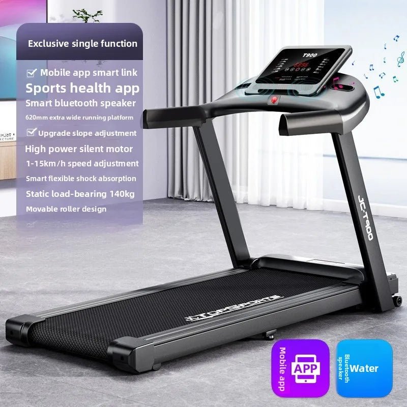 Tapis de Course Pliable 2.0HP – LED, Ultra Silencieux, Compact, Gym Maison, Programmes de Cardio & Shock - Absorbing | XMWL JC - 900T - Tapis de course / Treadmill - BDM Beauty & Fashion Intl.