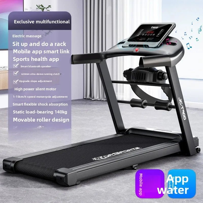 Tapis de Course Pliable 2.0HP – LED, Ultra Silencieux, Compact, Gym Maison, Programmes de Cardio & Shock - Absorbing | XMWL JC - 900T - Tapis de course / Treadmill - BDM Beauty & Fashion Intl.