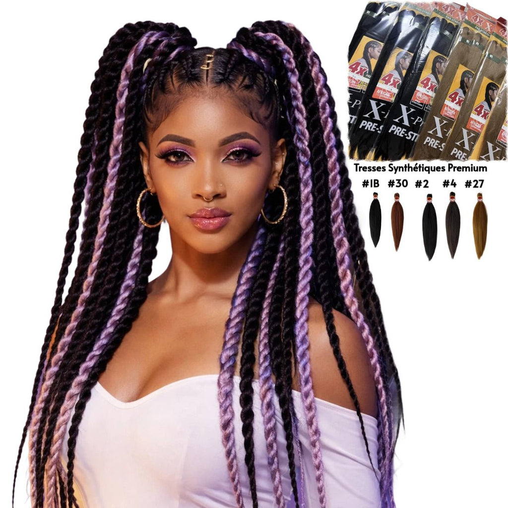 Tresses Synthétiques 38" Kanekalon Box Braids Lot 4 - Tresses Synthétiques - BDM Beauty & Fashion Intl.